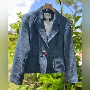 L.L. Bean Blue Blazer Classic Notch Lapel